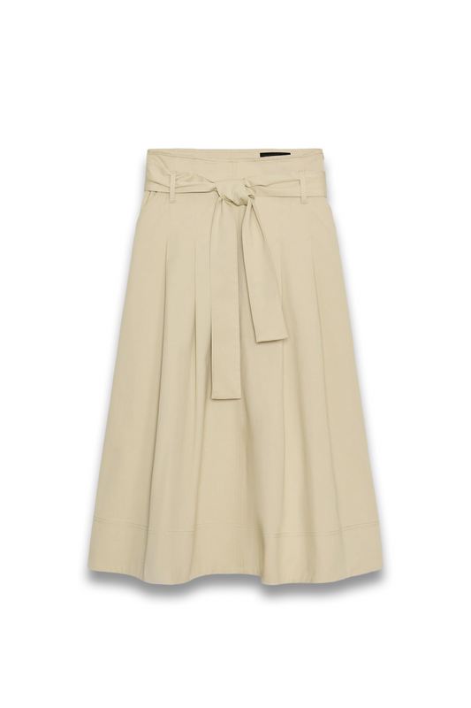 ZW Collection Belted Midi Skirt