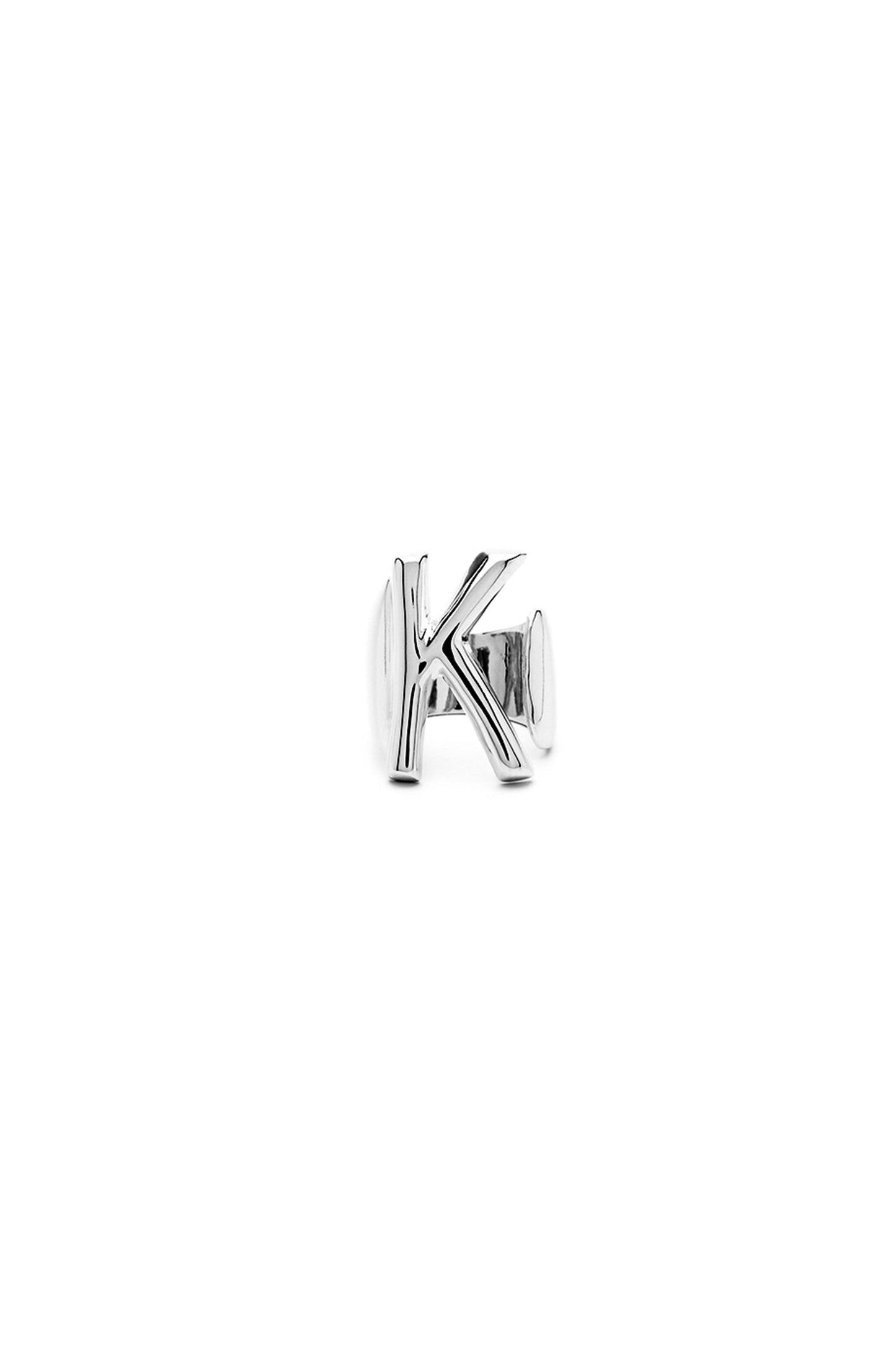 Silver Mini Alphabet Letter Ring