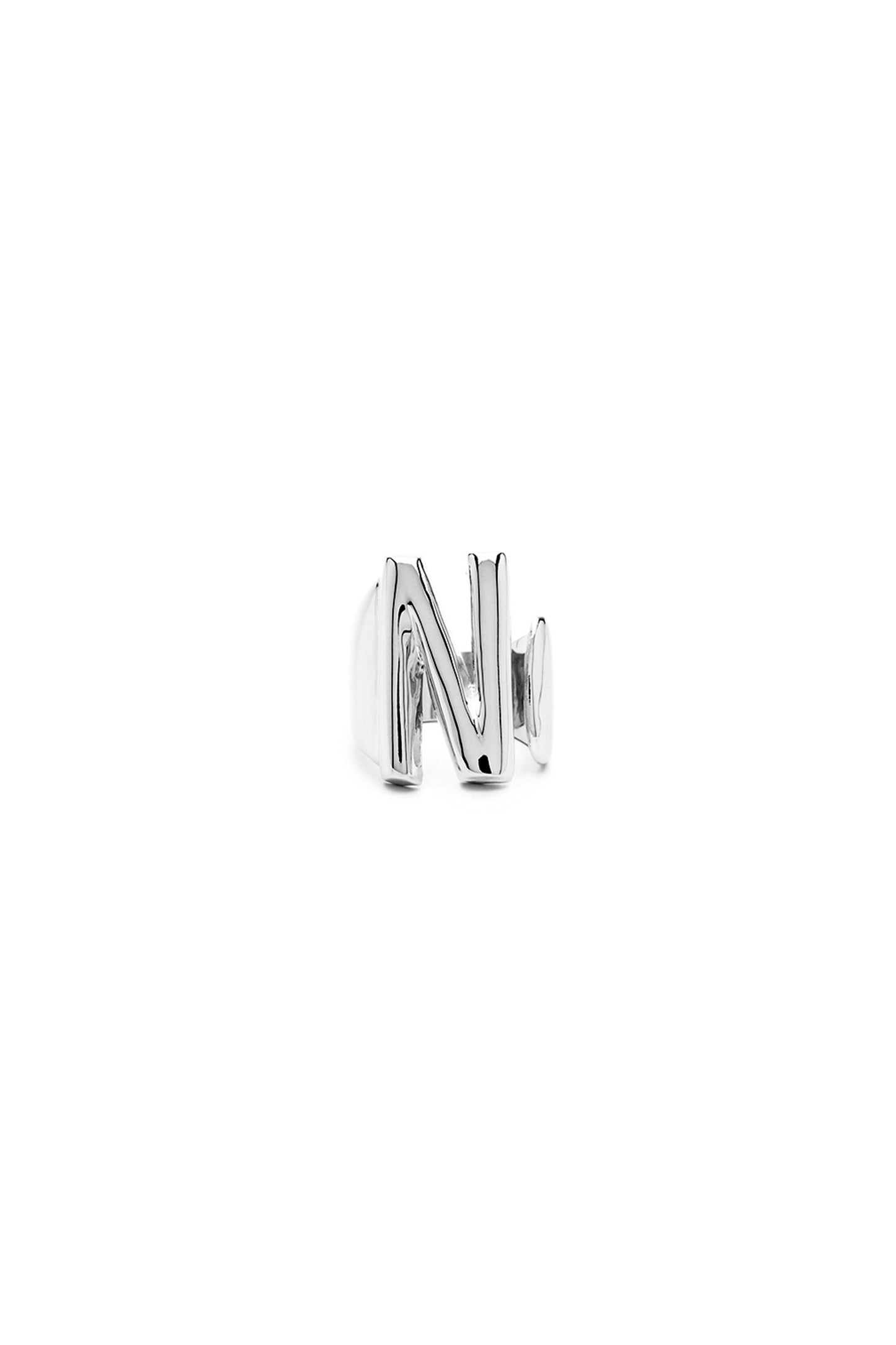 Silver Mini Alphabet Letter Ring