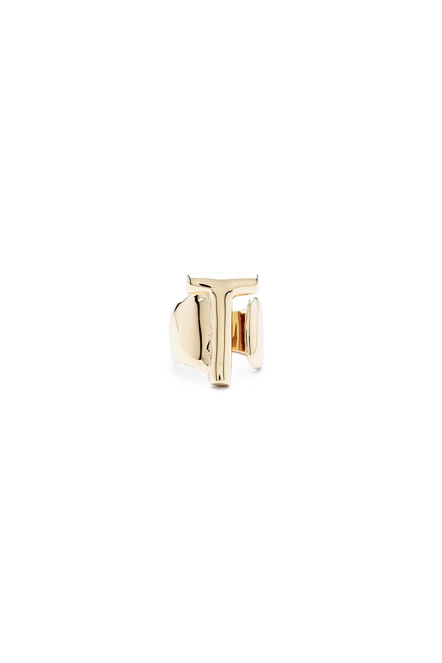 Gold Mini Alphabet Letter Ring