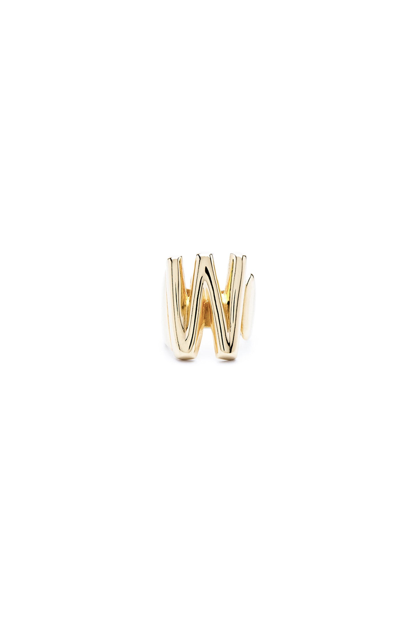 Gold Mini Alphabet Letter Ring