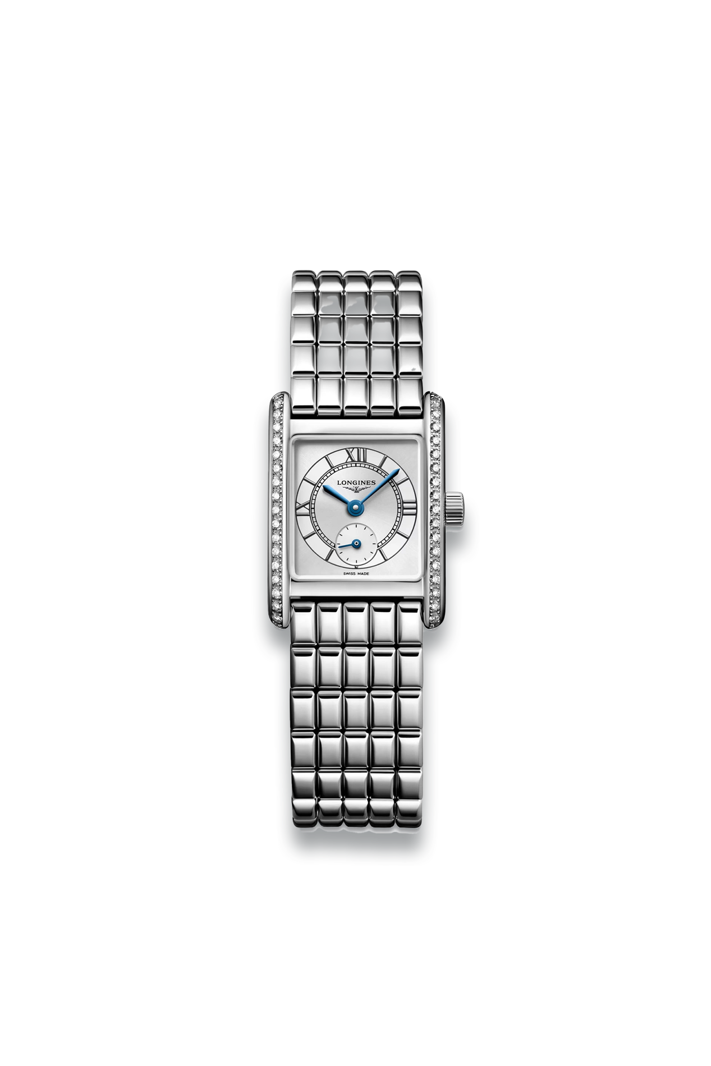 Mini Dolcevita With Sunray Silver Dial & Stainless Steel Strap