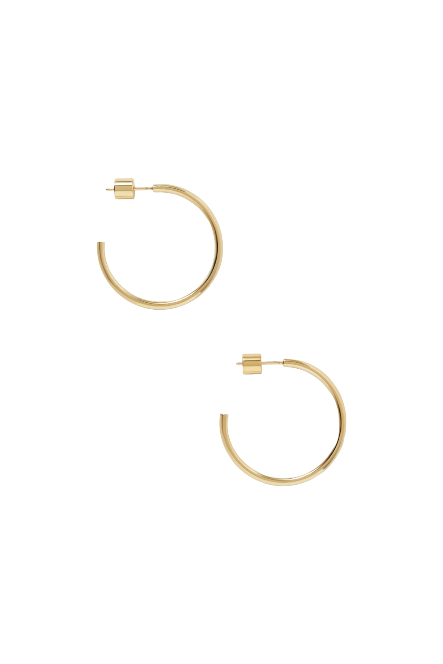 Mini Thread Gold-plated Hoop Earrings