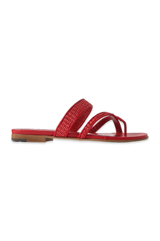 Susara 10 Raffia And Leather Sandals