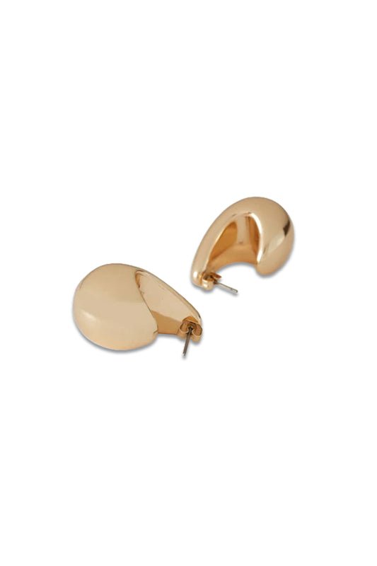 Gold Tone Large Tear Studs