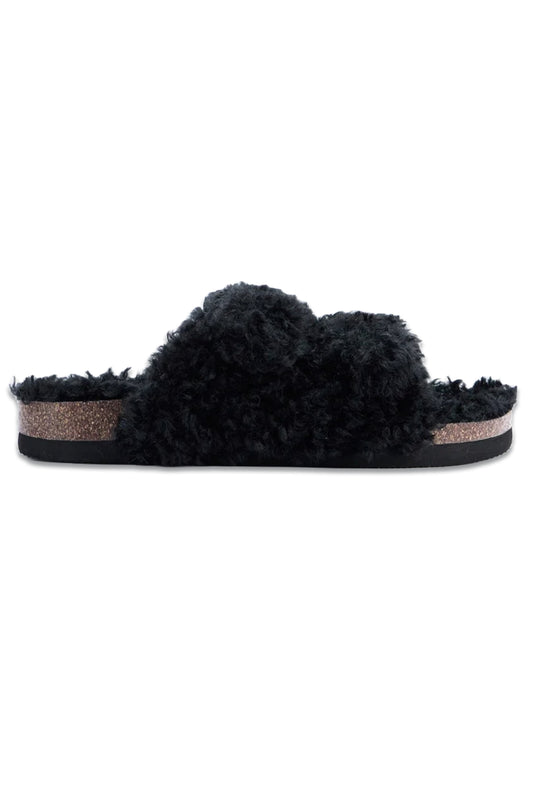 Black Borg Strappy Sliders