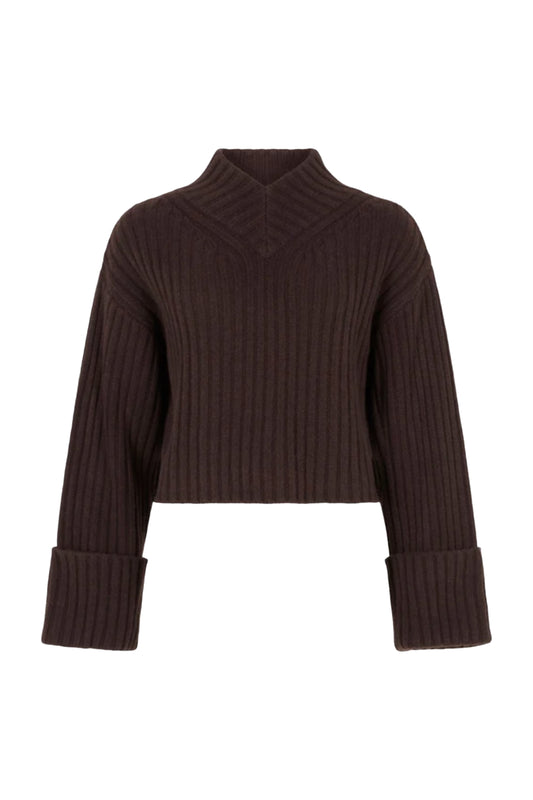 Brown Wool Blend Jumper