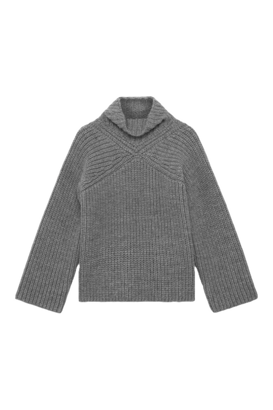 Grey Chunky Knit Jumper