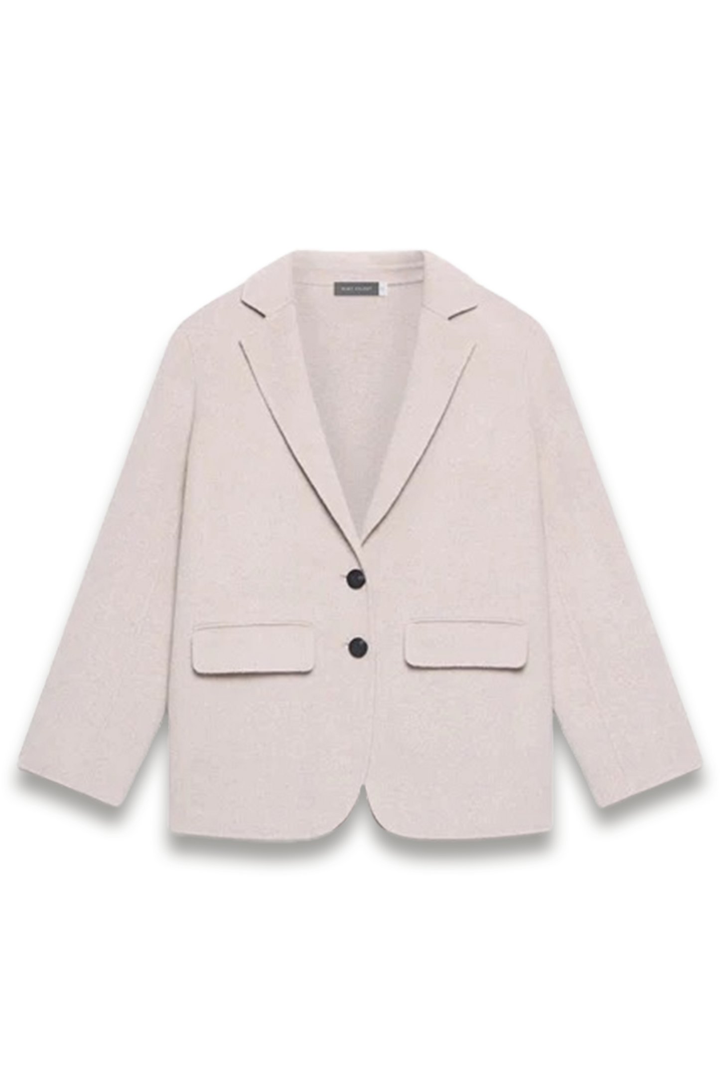 Neutral Wool Blend Hand Finished Blazer