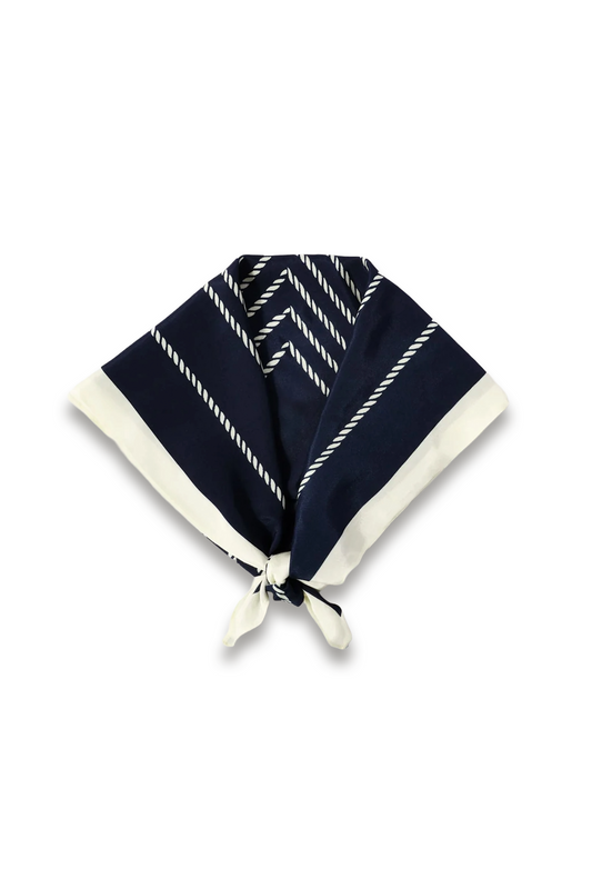 Print Square Neck Scarf