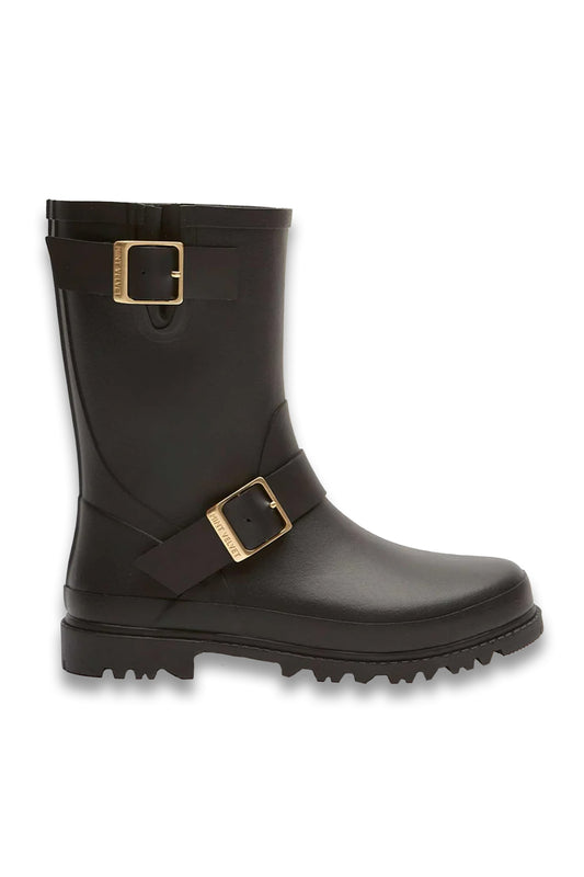 Wynter Black Short Wellies