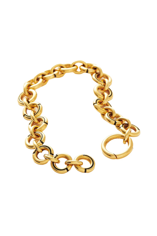 Enamel Byline Link  Chunky Chain Bracelet