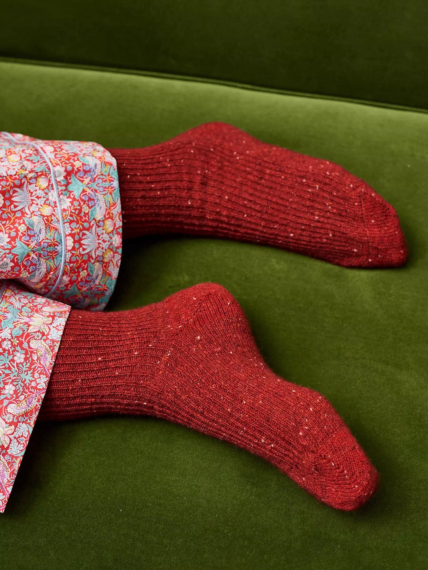 Donegal Cashmere Blend Socks Henna