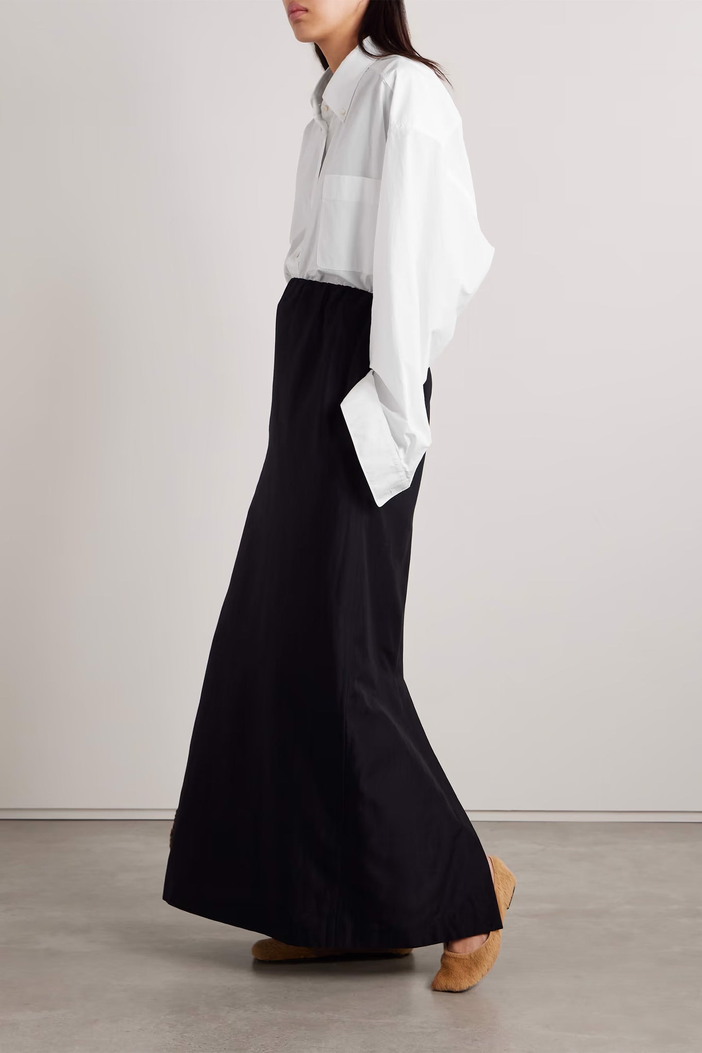 Victoria oversized cotton-poplin shirt