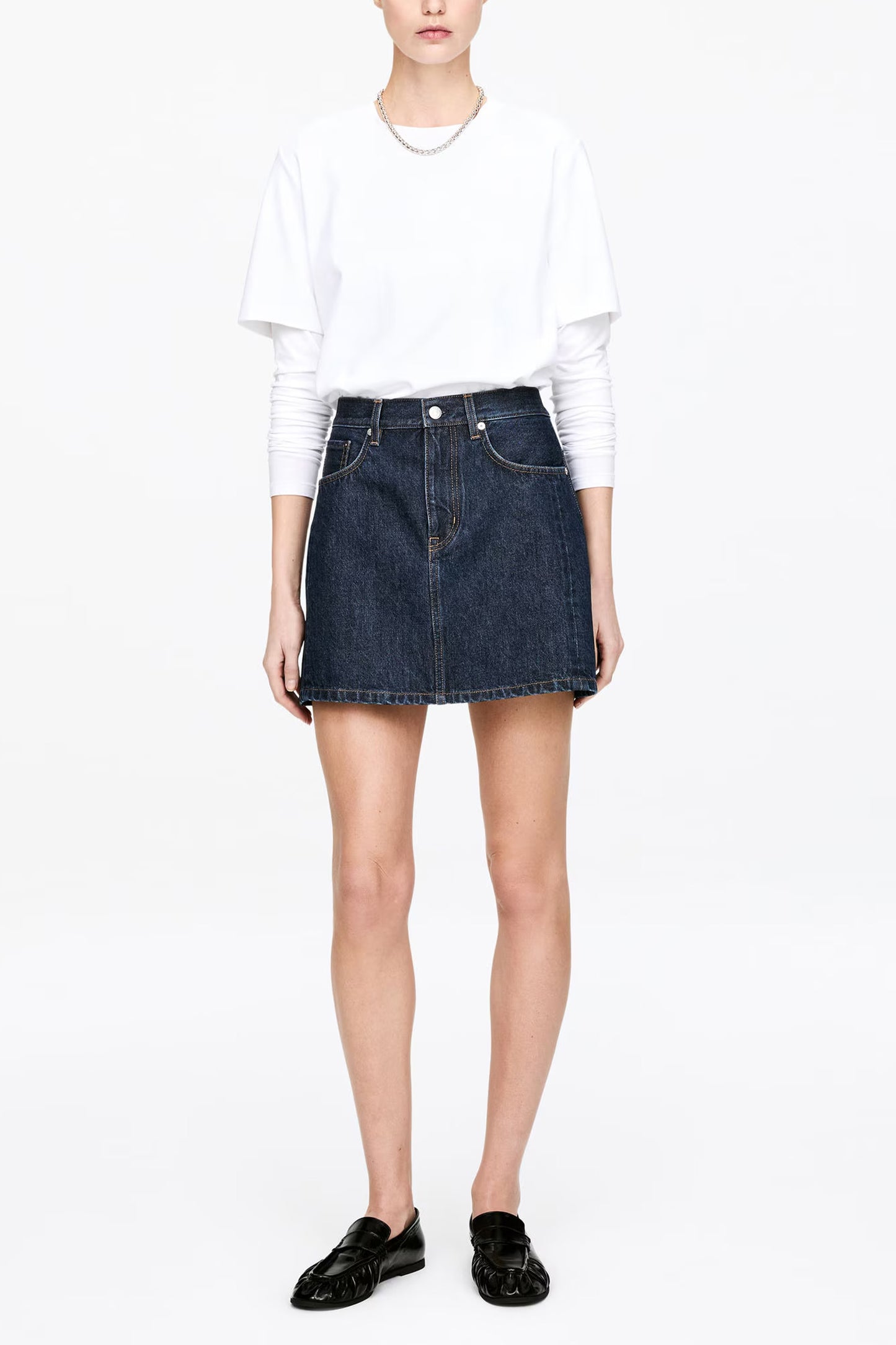 Denim Mini Skirt