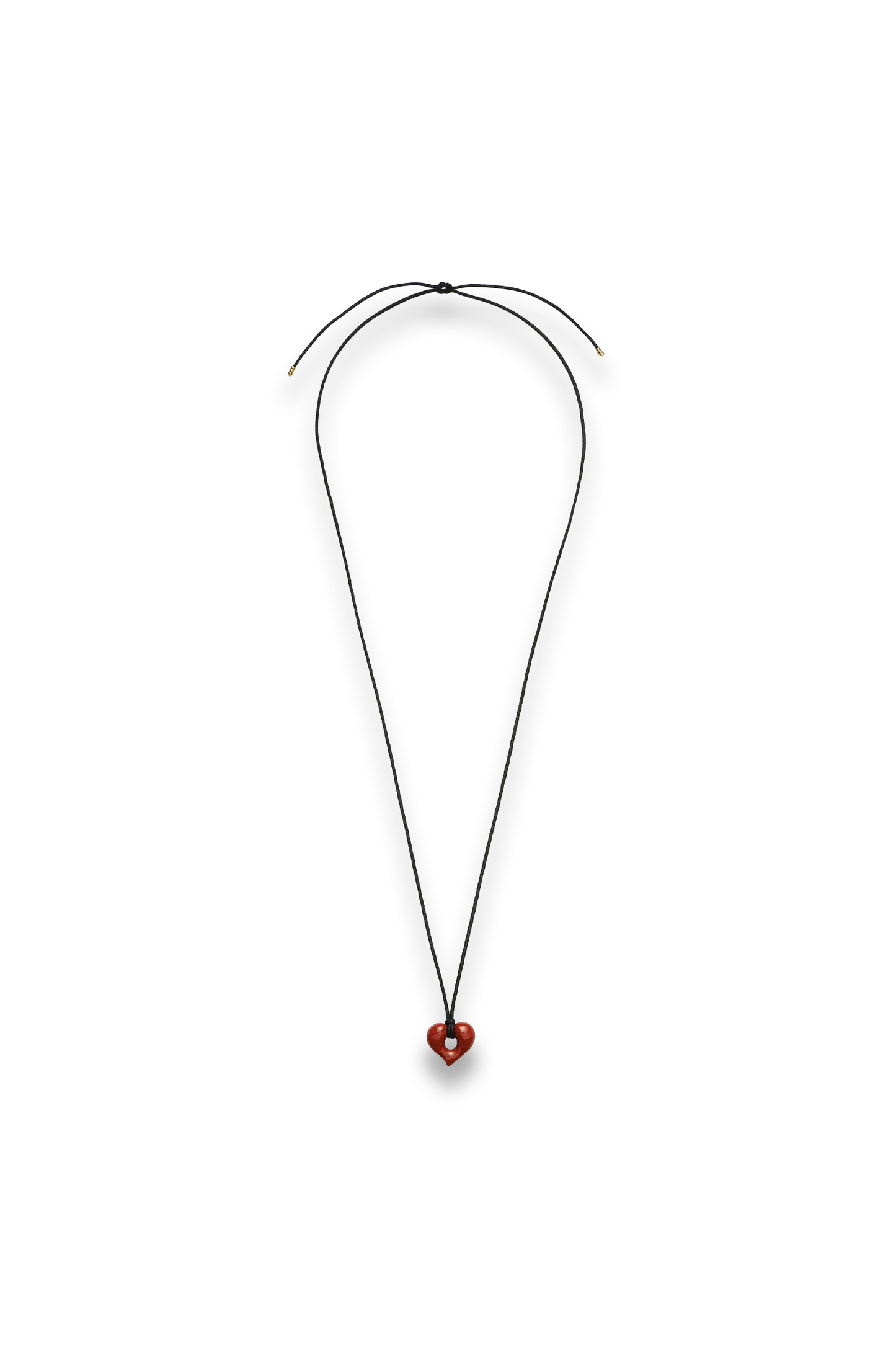 Molten Heart Jasper Pendant Cord Necklace