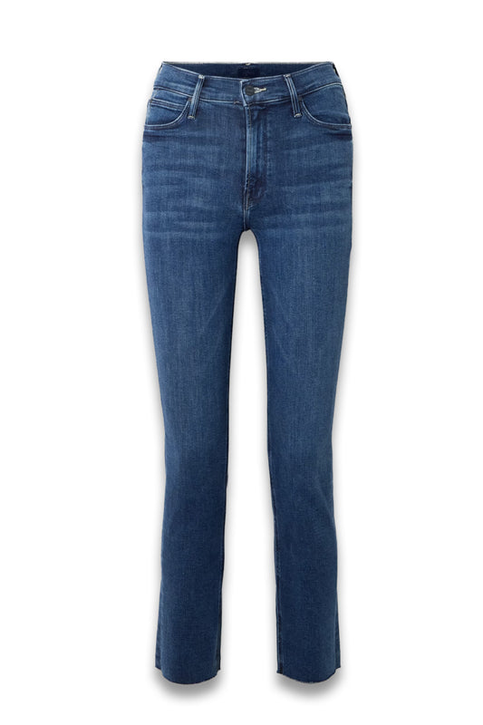 The Dazzler Ankle Frayed Mid-rise Slim-leg Jeans