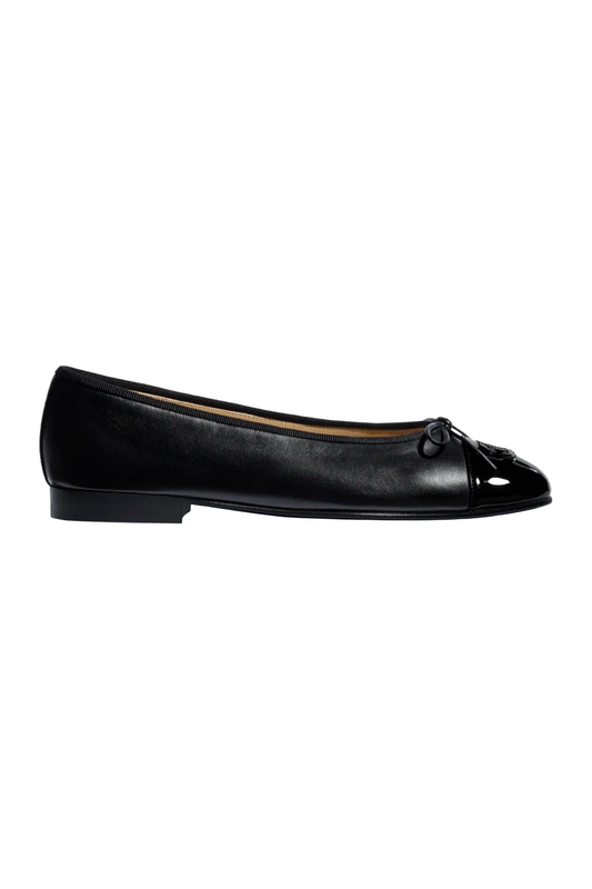 Black Lambskin & Patent Calfskin