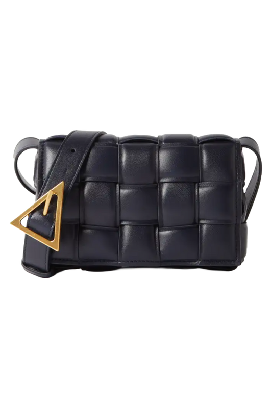 Cassette Small Padded Intrecciato Leather Shoulder Bag
