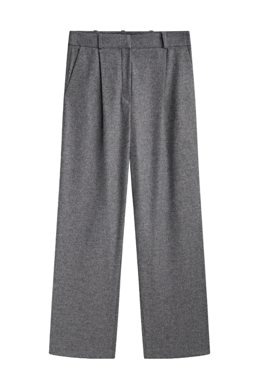 Flannel Trousers with Darts