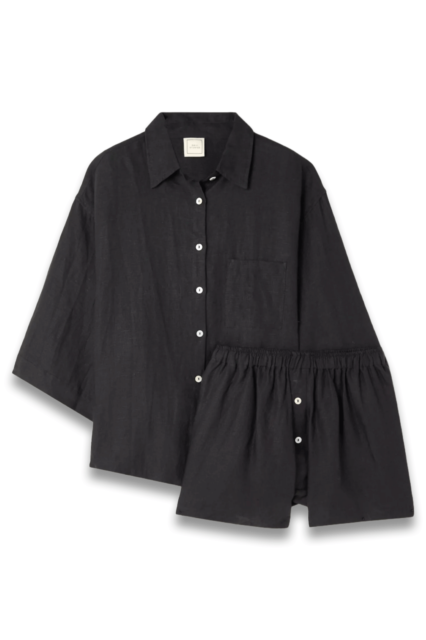 The 03 Washed-Linen Shirt and Shorts Set