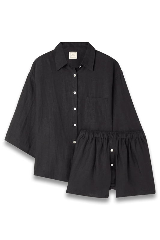 The 03 Washed-Linen Shirt and Shorts Set