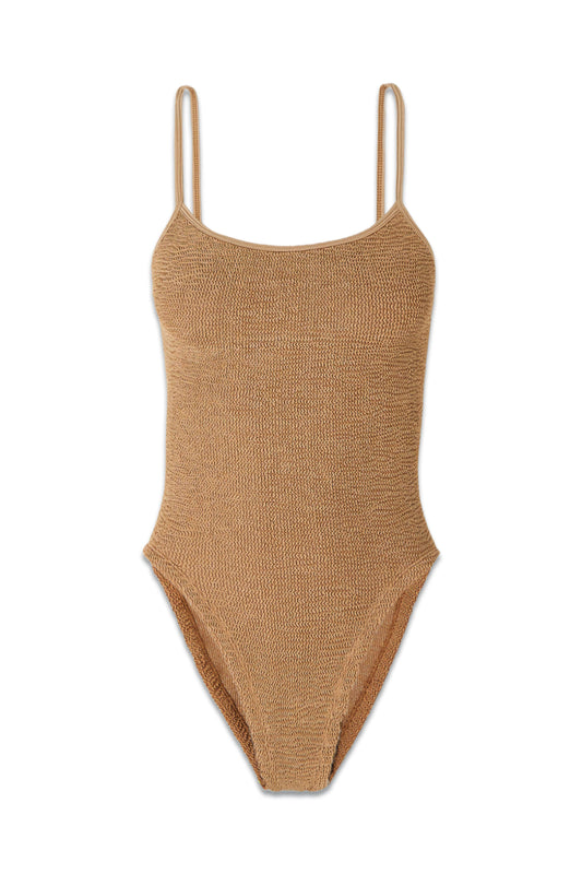 + NET SUSTAIN Pamela Seersucker swimsuit