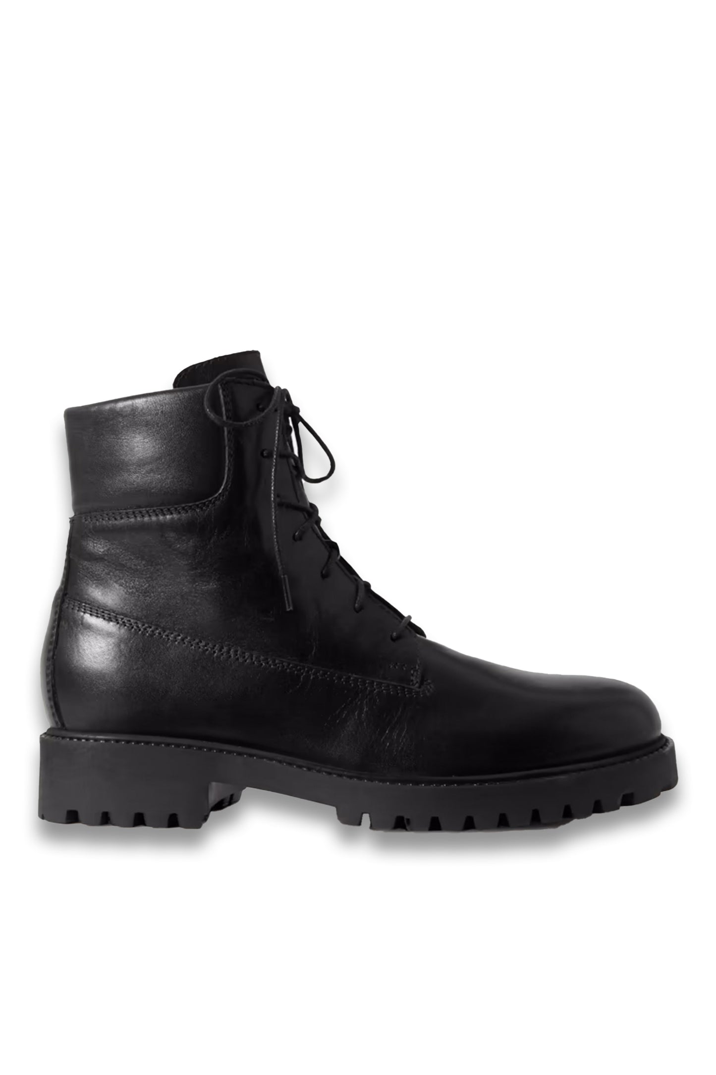 + NET SUSTAIN The Husky lace-up leather boots