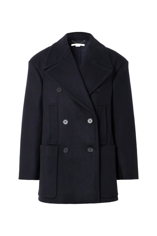 + NET SUSTAIN Double-Breasted Wool Jacket