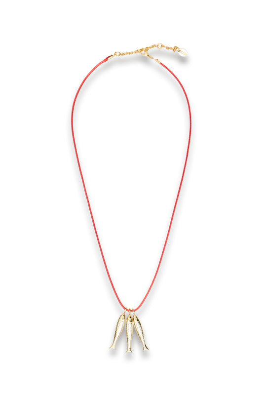 Triple Fish Necklace