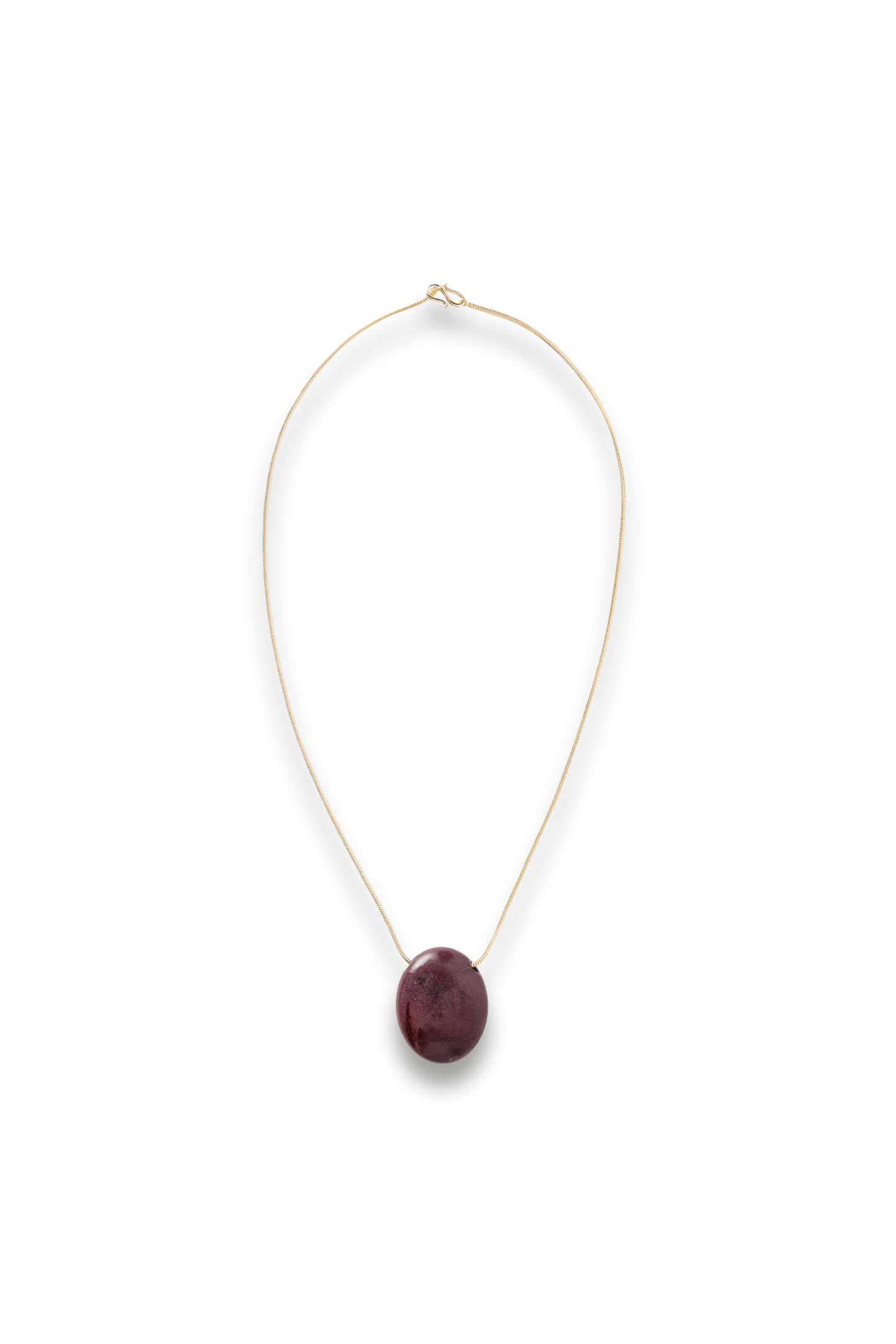 The Julia Gold-plated and Mookaite Pendant Necklace