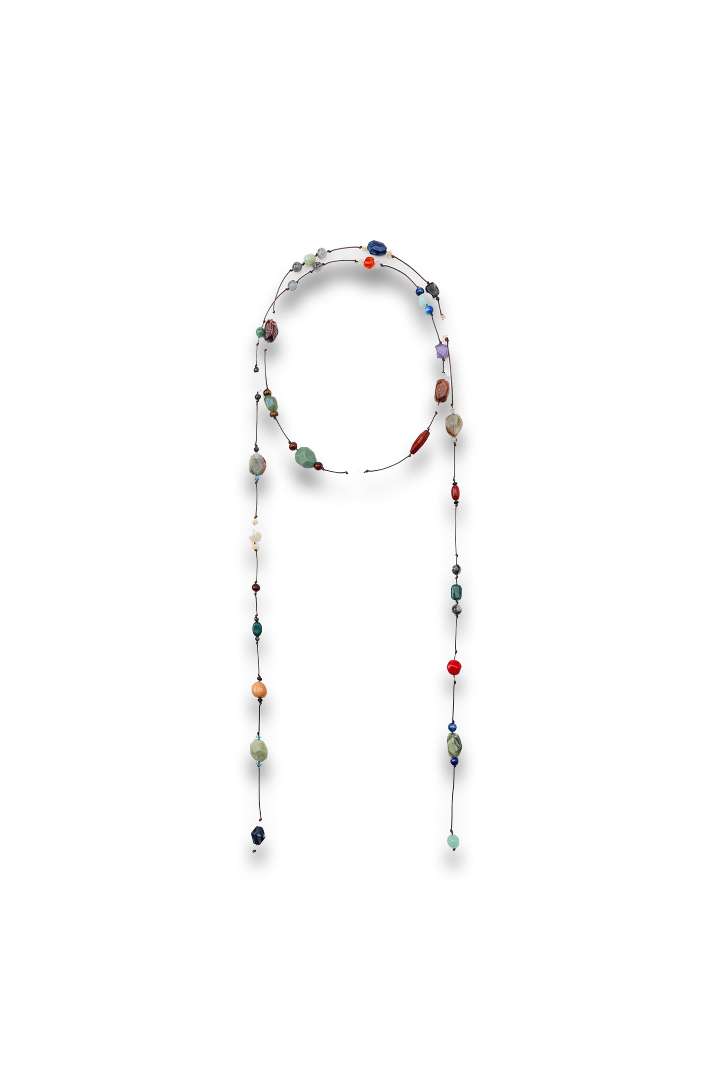 Beaded Stone Cord Belt