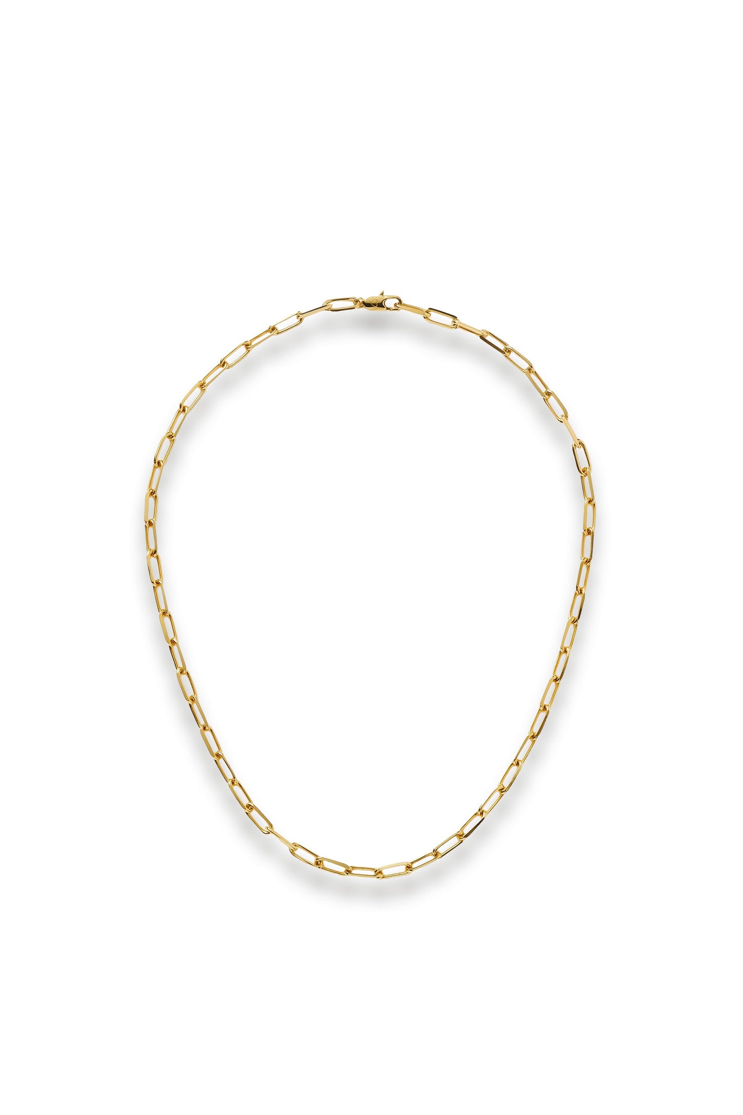 Classic Mini Short Paperclip Chain Necklace