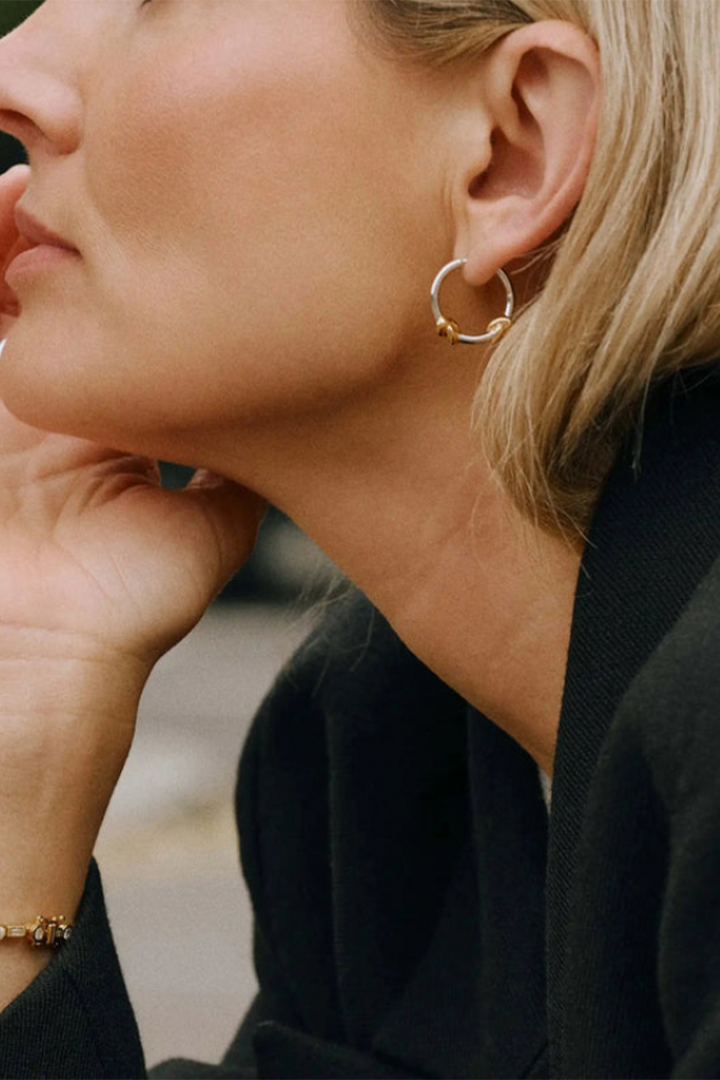 Knot Small Hoop Earrings