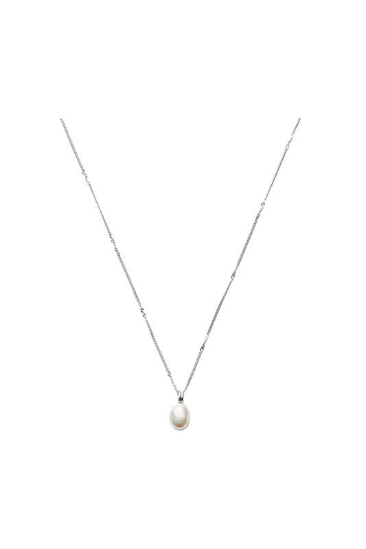 Baroque Pearl Twisted Chain Necklace