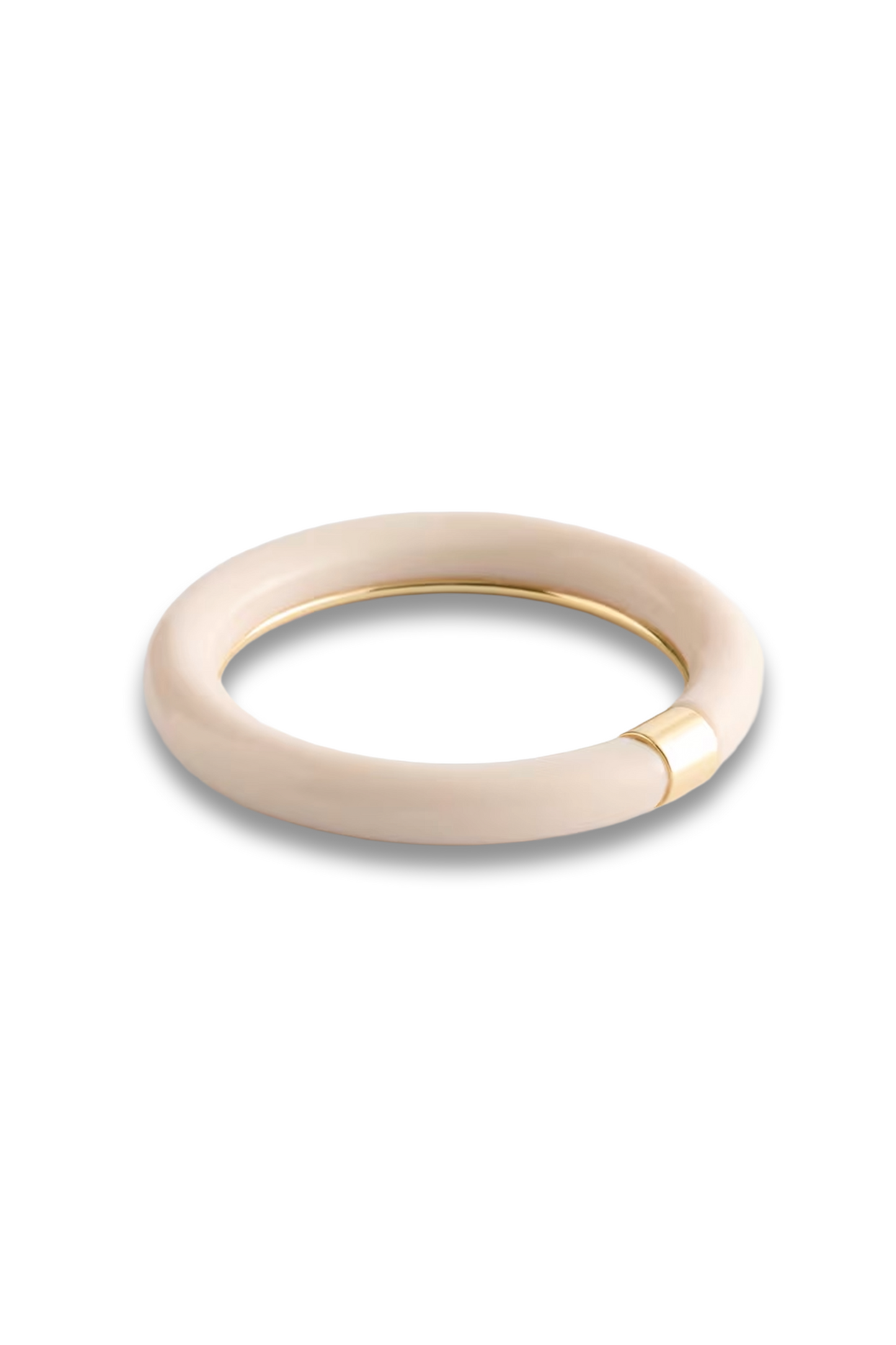 Contrast Metal Resin Bangle