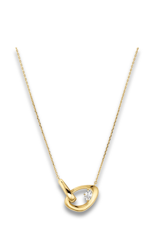 Organic Dôme Curve Gemstone Necklace