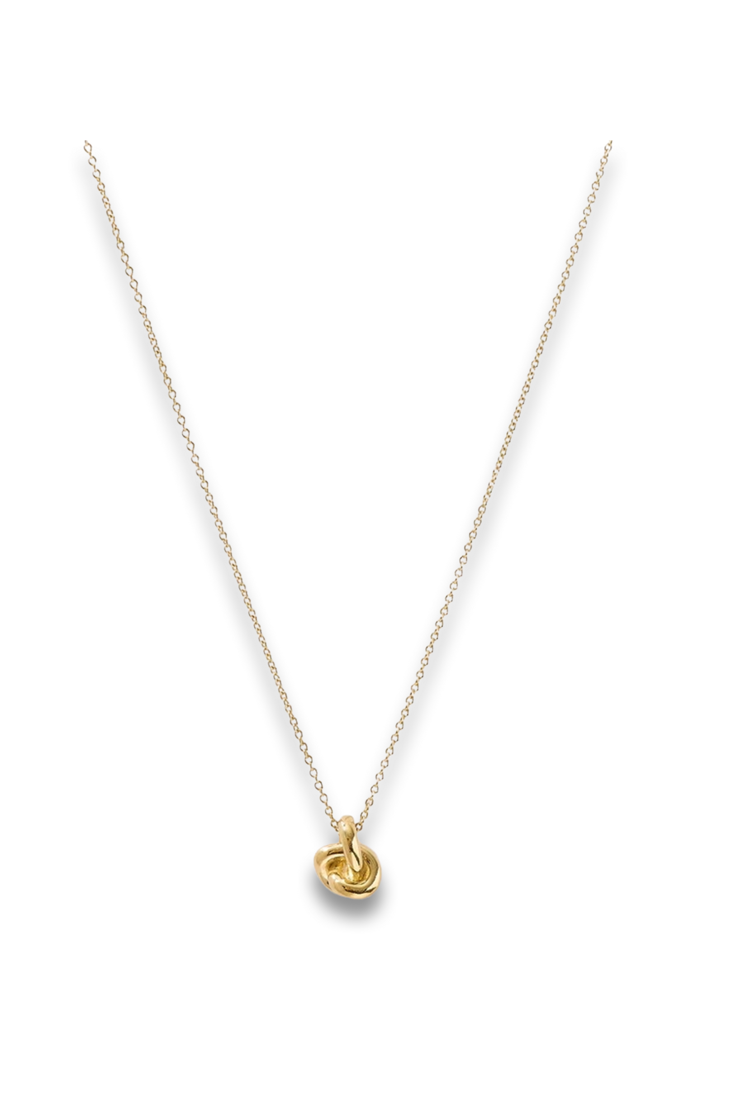 Mini Knot Necklace 14kt Gold Vermeil