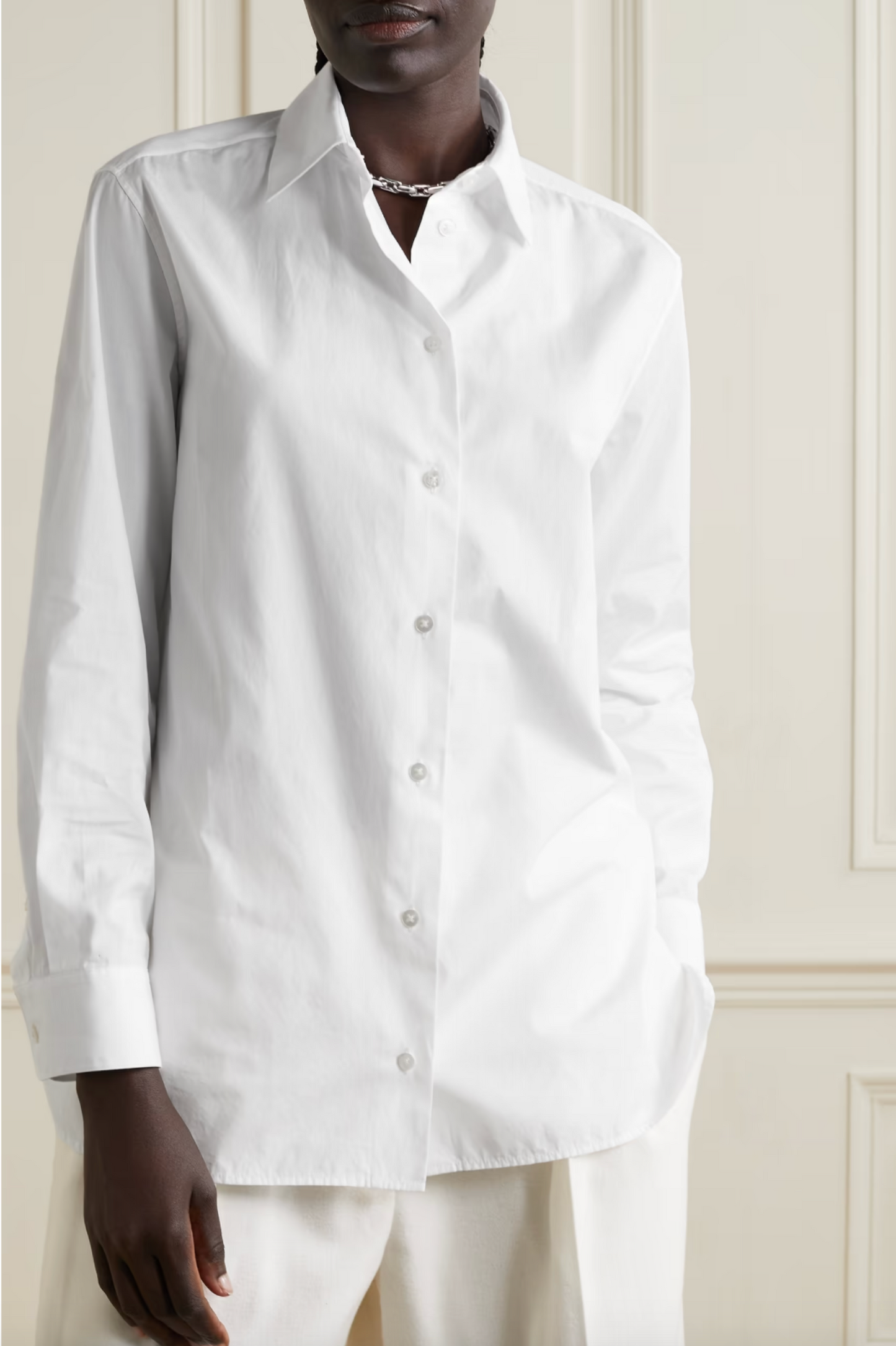 Essentials Sisilia Cotton-Poplin Shirt