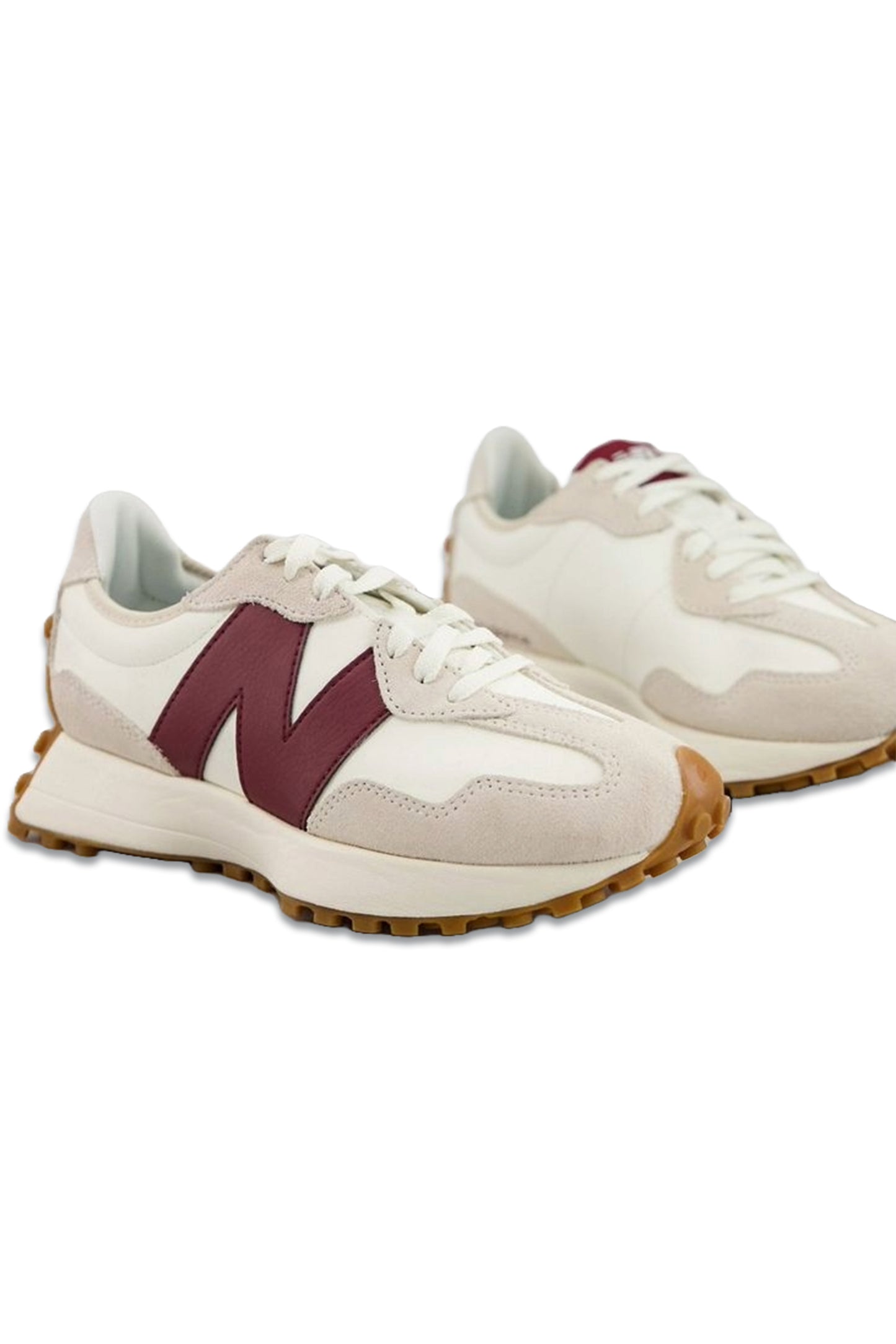 327 Trainers In Off White And Burgundy