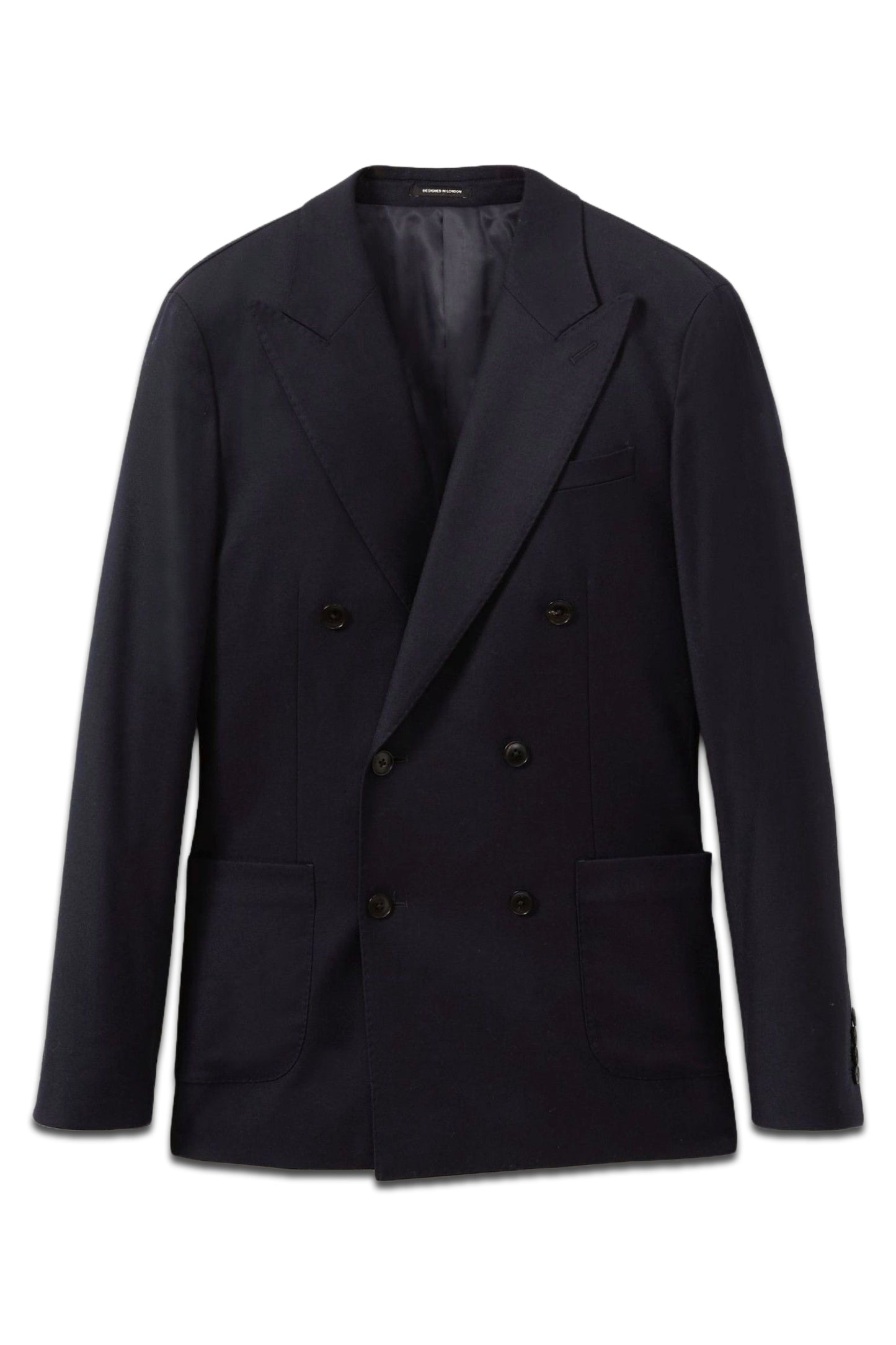Wool-blend Double-breasted Suit Jacket