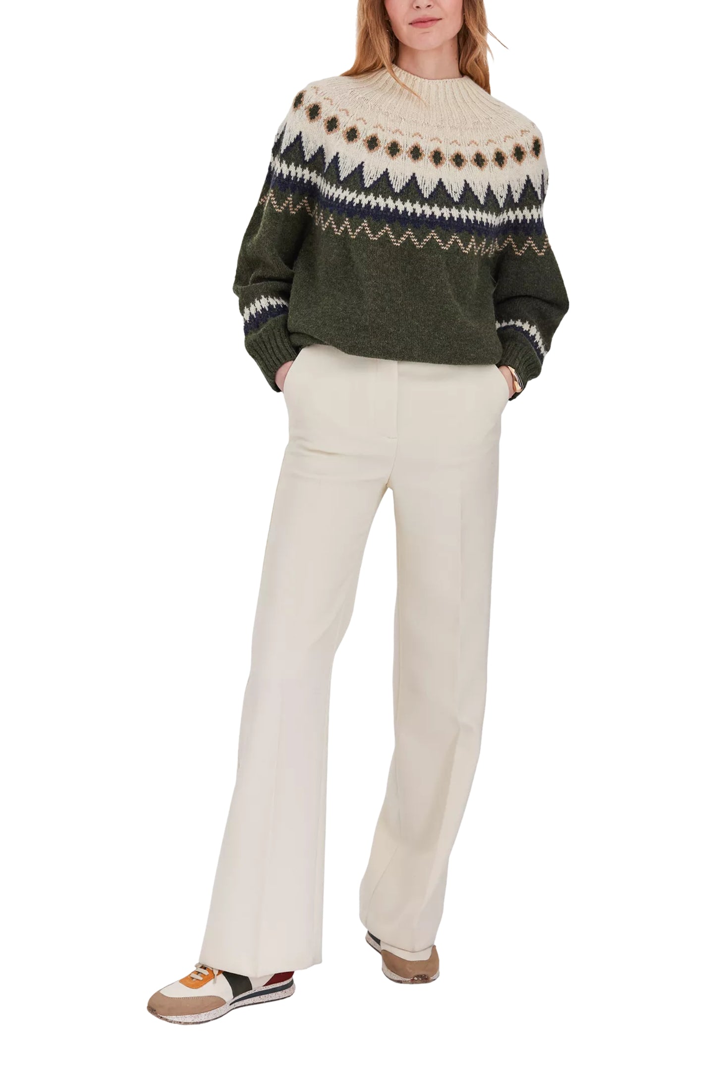 Wool Diamond Fair Isle Jumper