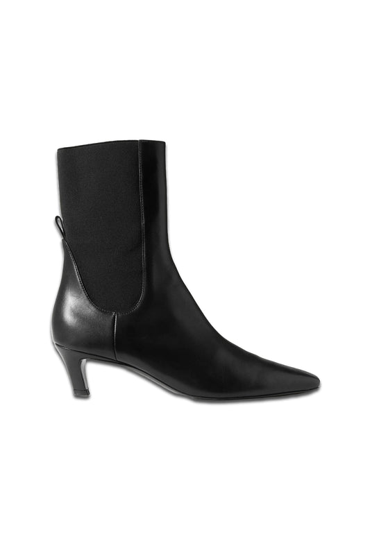 + NET SUSTAIN The Mid Heel Leather Ankle Boots