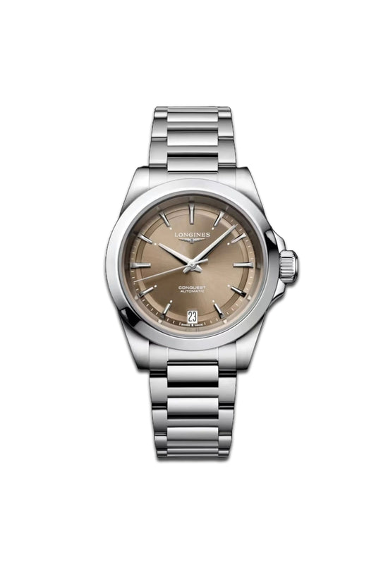 Conquest Sunray Brown Watch