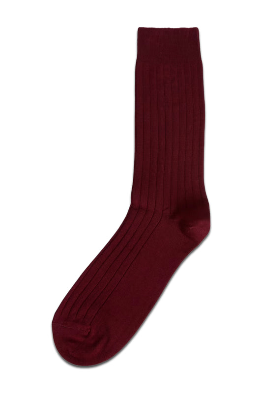 1pk Egyptian Cotton Rich Ribbed Socks