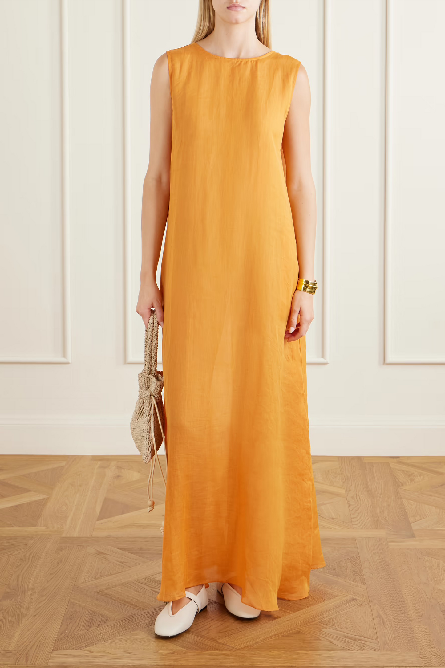 Niko Ramie-gauze Maxi Dress