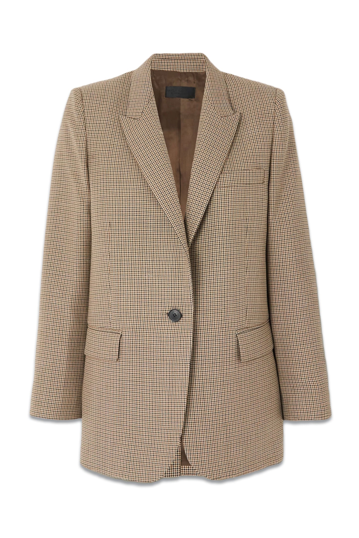 Diane Houndstooth Wool Blazer