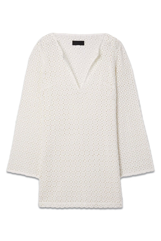 Cora Crocheted Cotton Mini Dress