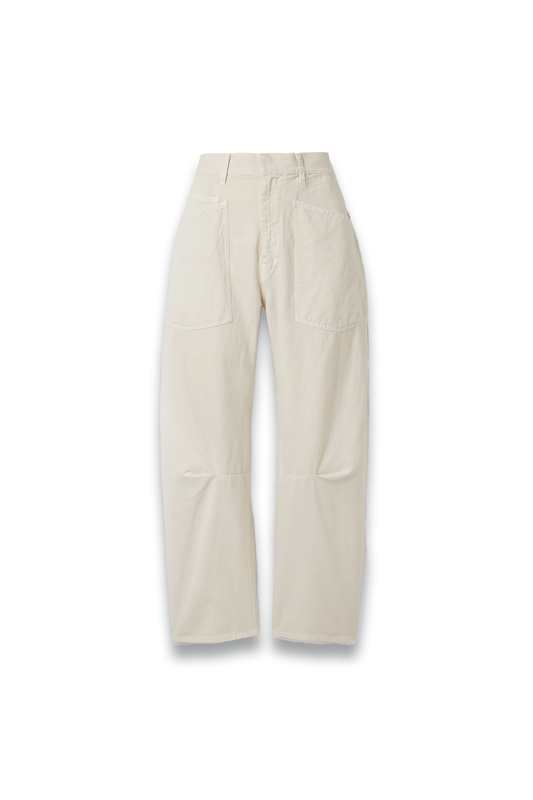 Shon Cotton And Linen-Blend Twill Tapered Pants