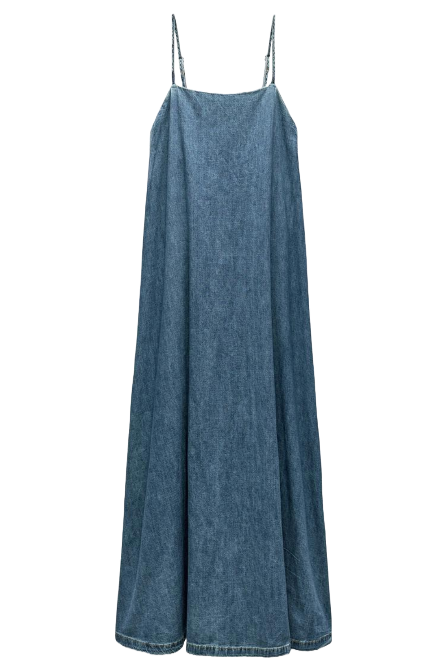 Denim TRF Midi Dress